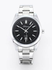 ChronoSteel – Men's stainless steel quartz watch with date display