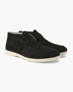 High suede moccasins