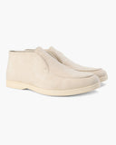 High suede moccasins