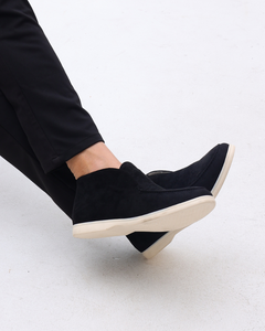 High suede moccasins