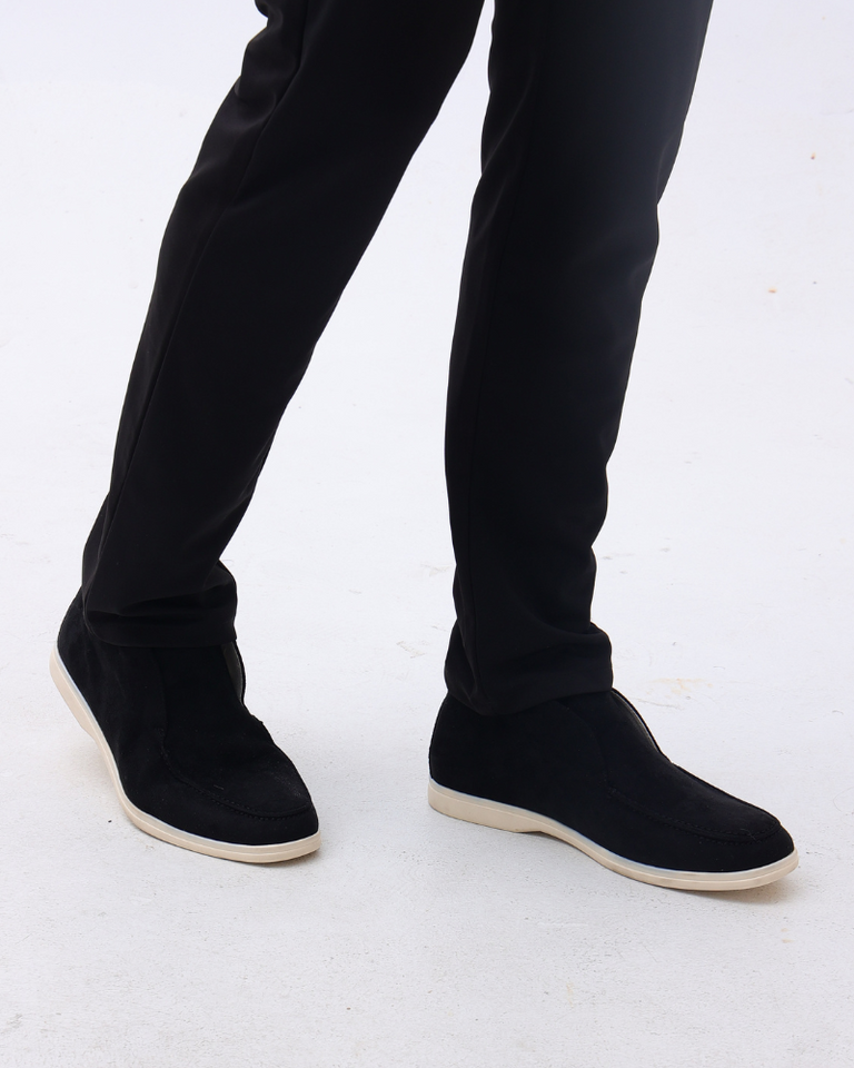 High suede moccasins
