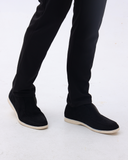 High suede moccasins