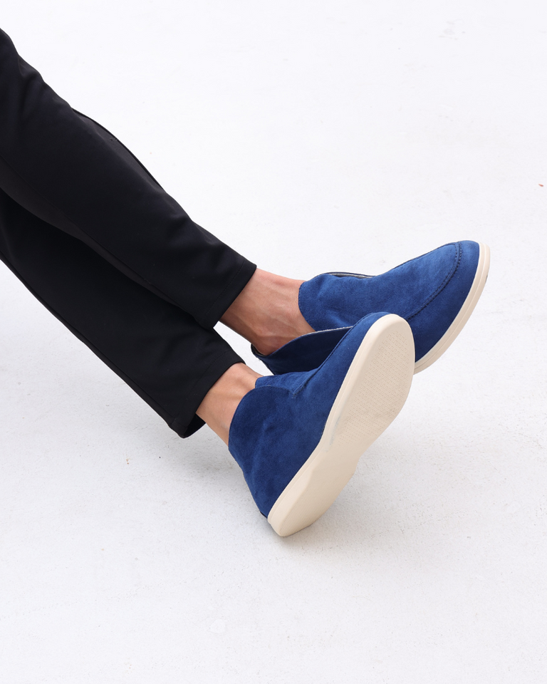 High suede moccasins