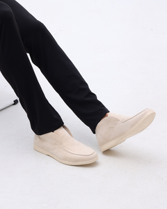 High suede moccasins