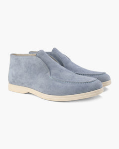 High suede moccasins