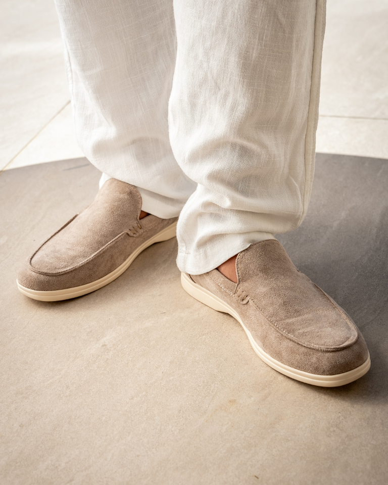Suede moccasins