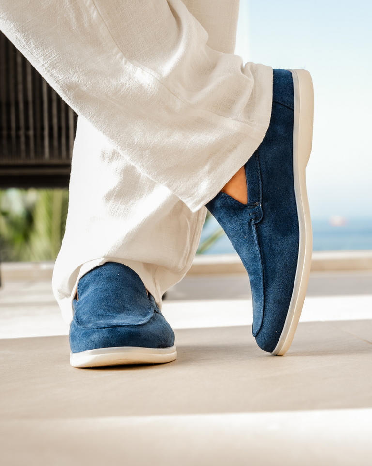 Suede moccasins