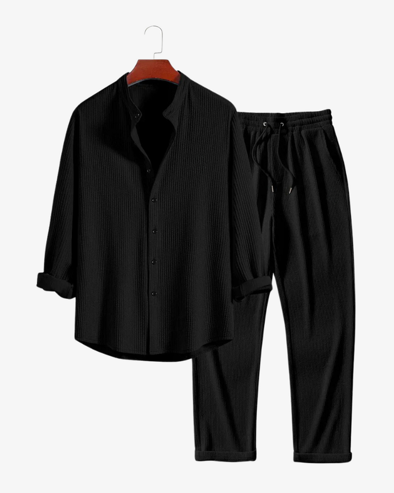 Men's Two-Piece Set – Premium Black