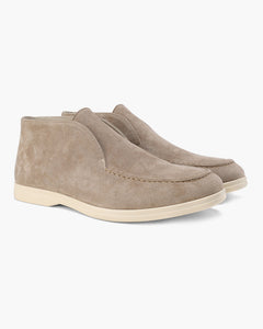 High suede moccasins