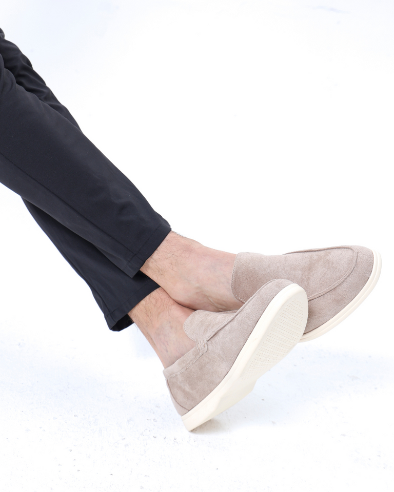 Suede moccasins