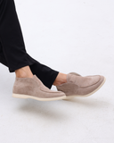 High suede moccasins