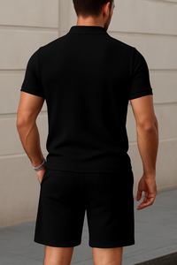 Premium Casual Set – Polo shirt and shorts in a 2-pack