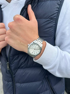 ChronoSteel – Men's stainless steel quartz watch with date display