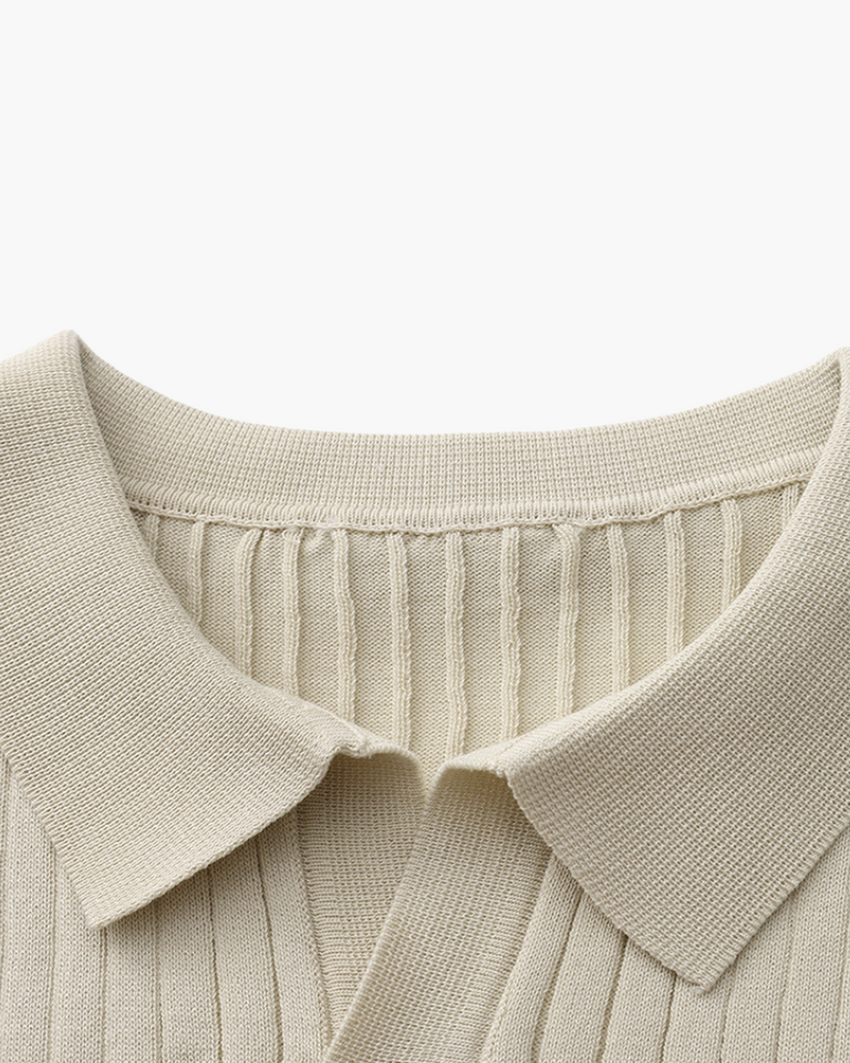 Premium-Rippstrickpolo