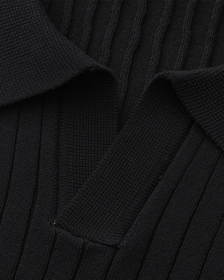 Premium-Rippstrickpolo