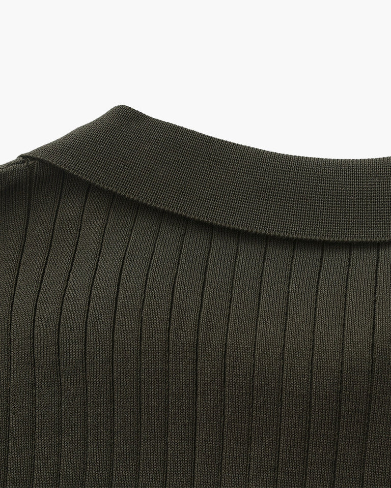 Premium-Rippstrickpolo
