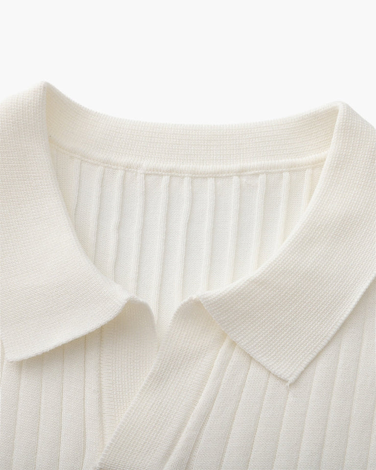 Premium-Rippstrickpolo