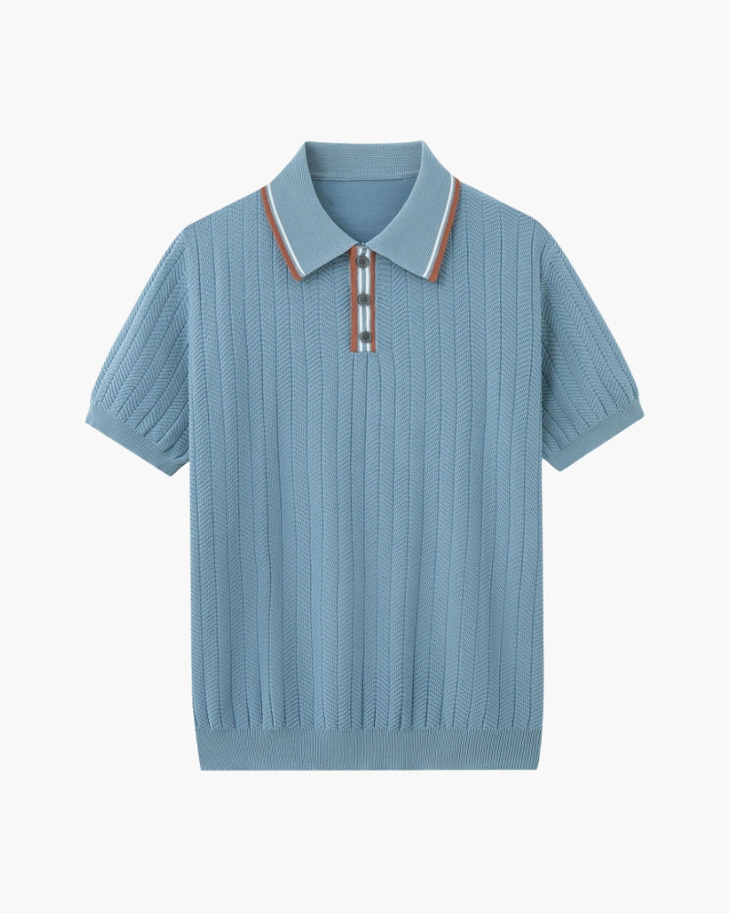 The Ashford knitted polo shirt