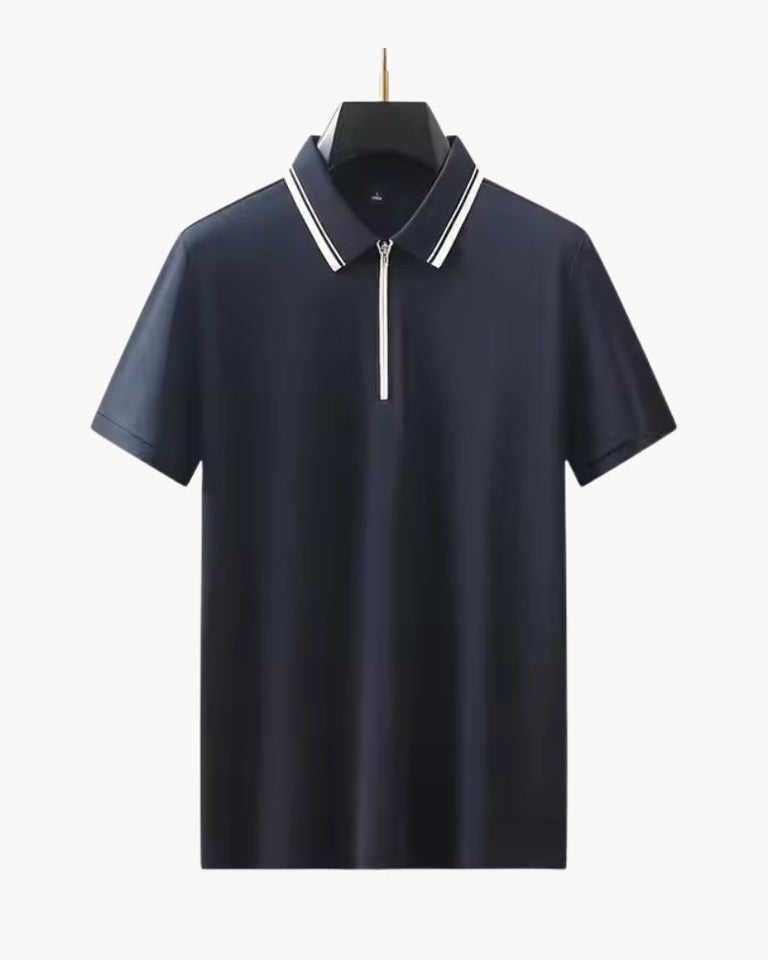 The Ridgeway zip-up polo