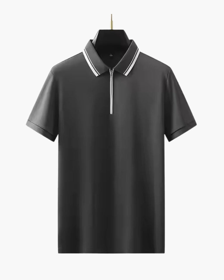 The Ridgeway zip-up polo