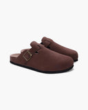 Suede clogs