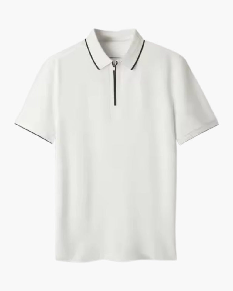 The Ridgeway zip-up polo