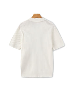 Premium-Rippstrickpolo
