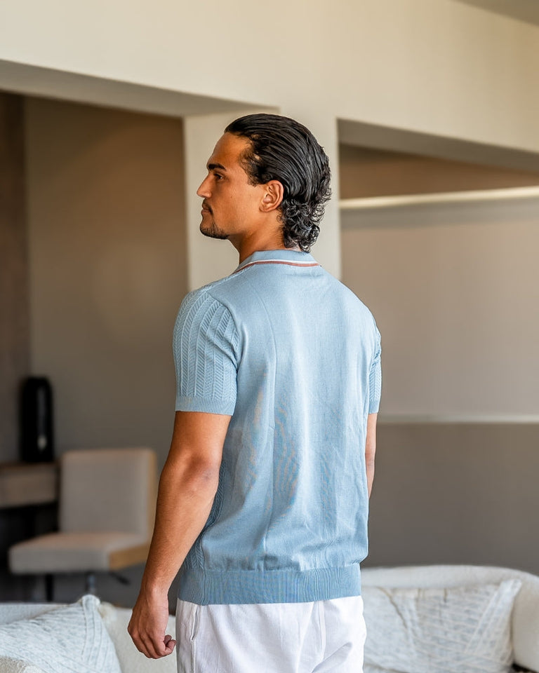 The Ashford knitted polo shirt