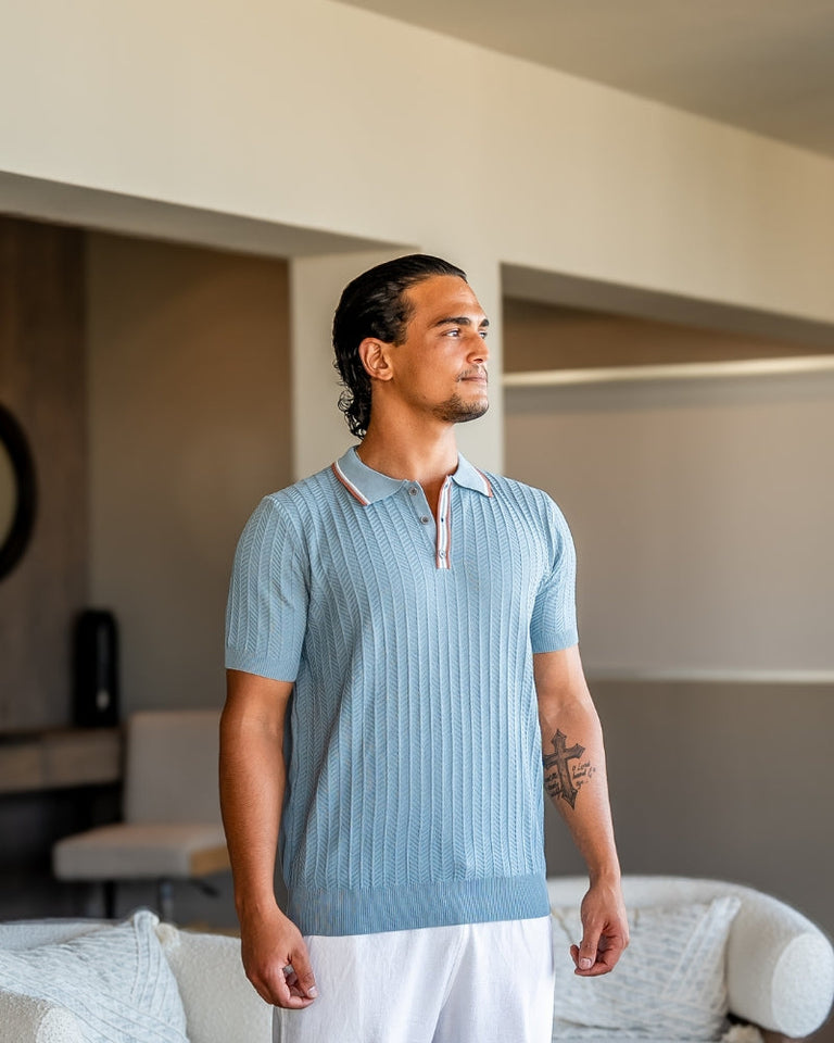 The Ashford knitted polo shirt