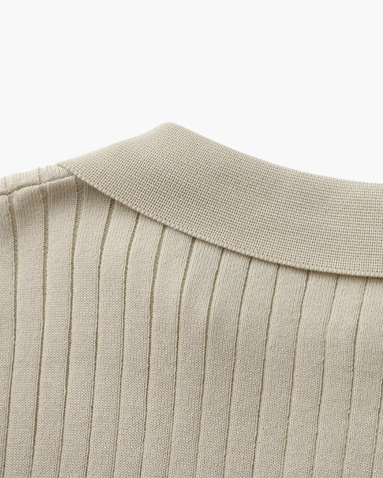 Premium-Rippstrickpolo
