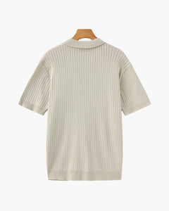 Premium-Rippstrickpolo