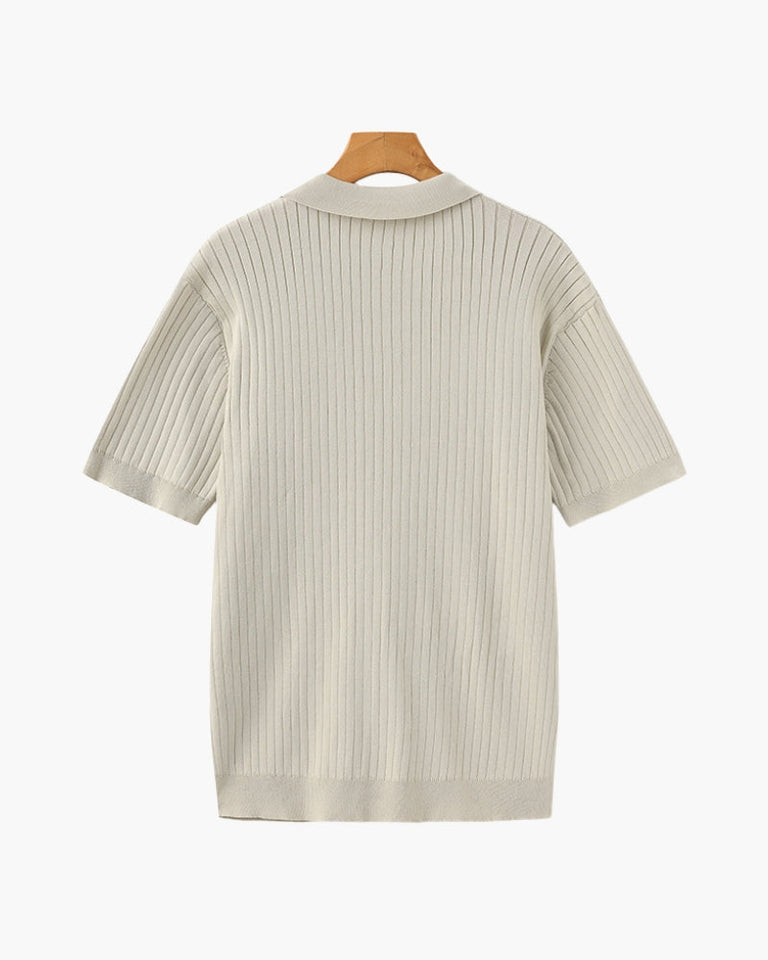 Premium-Rippstrickpolo