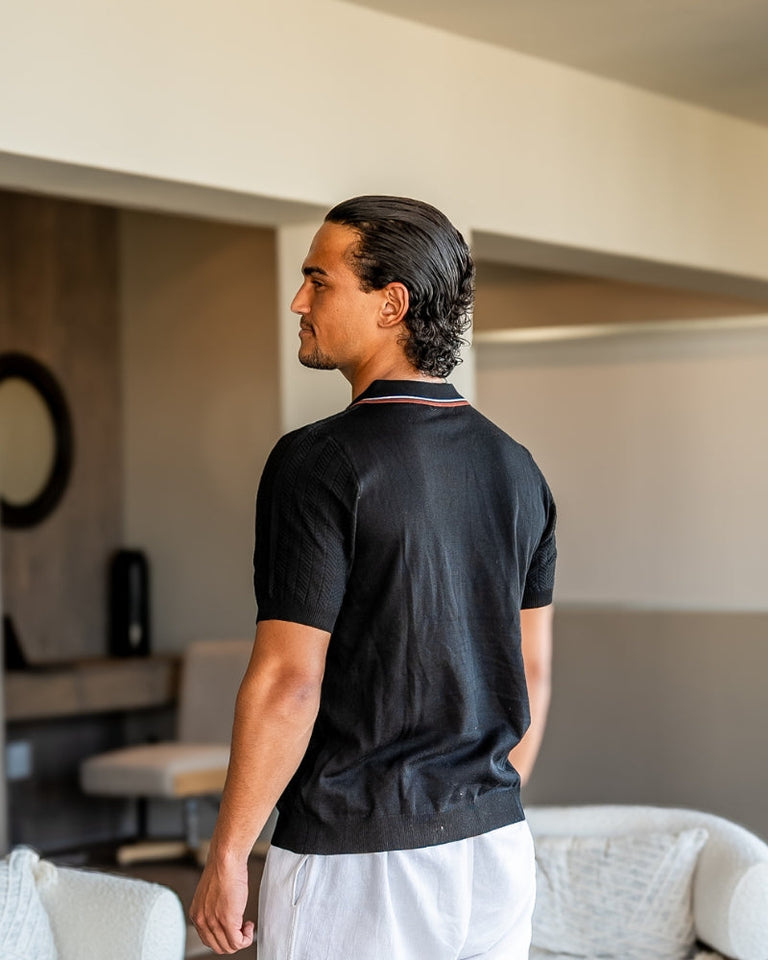 The Ashford knitted polo shirt