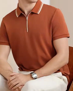 The Ridgeway zip-up polo
