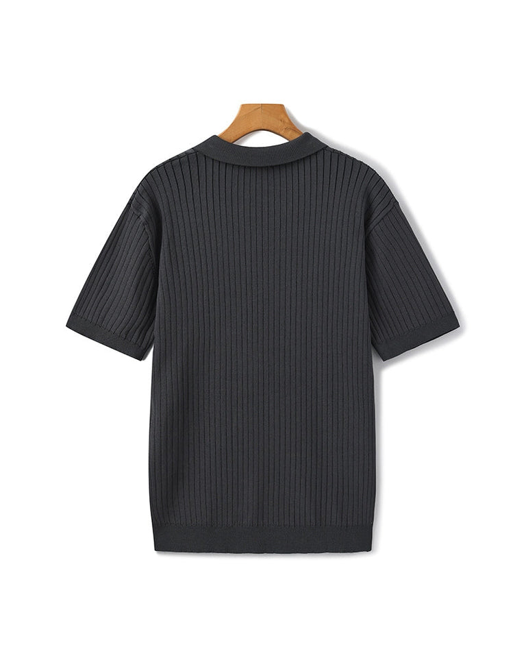 Premium-Rippstrickpolo