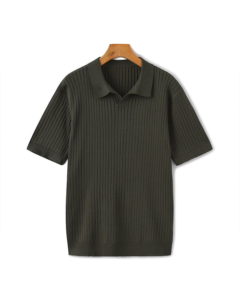 Premium-Rippstrickpolo