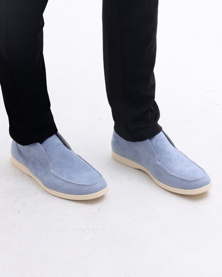 High suede moccasins
